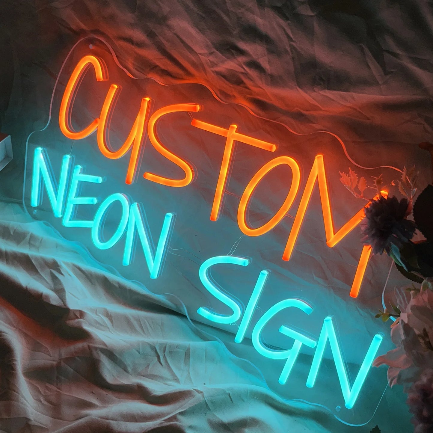 Custom Neon Sign Wedding Decoration Neon Happy Birthday Children's Gifts Room Home Bedroom Neon Wall Decor Led Light Letters