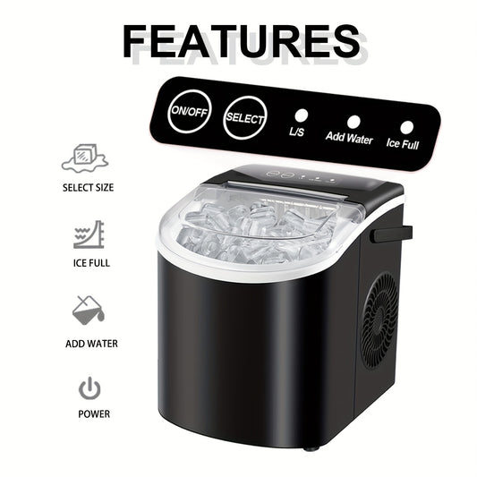26lb/24h Desktop Ice Maker US Plug