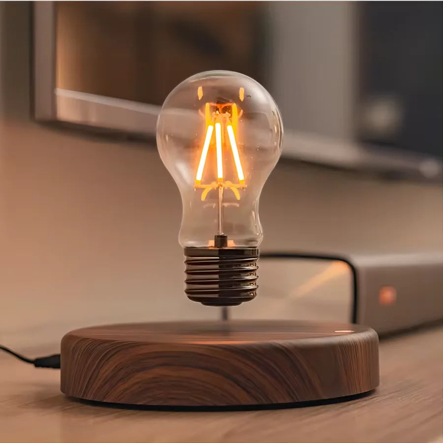 Magnetic Levitation Lamp Creativity Floating Glass LED Bulb Home Office Desk Decoration Table Night Light