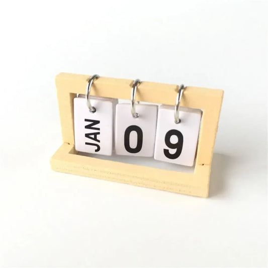 Mini Standing Calendar Office Desk Decor Mini Home aesthetics