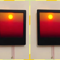 Sunrise Sunset Adjustable Wall Lamp Pull Rope Night Light for living/Bedroom Decor Gift