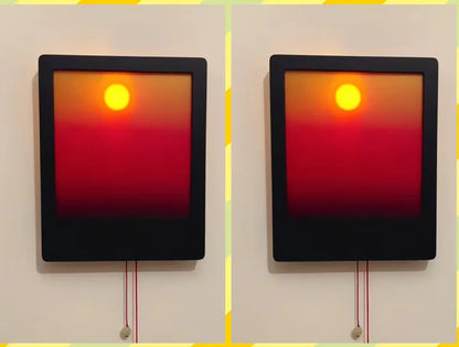 Sunrise Sunset Adjustable Wall Lamp Pull Rope Night Light for living/Bedroom Decor Gift