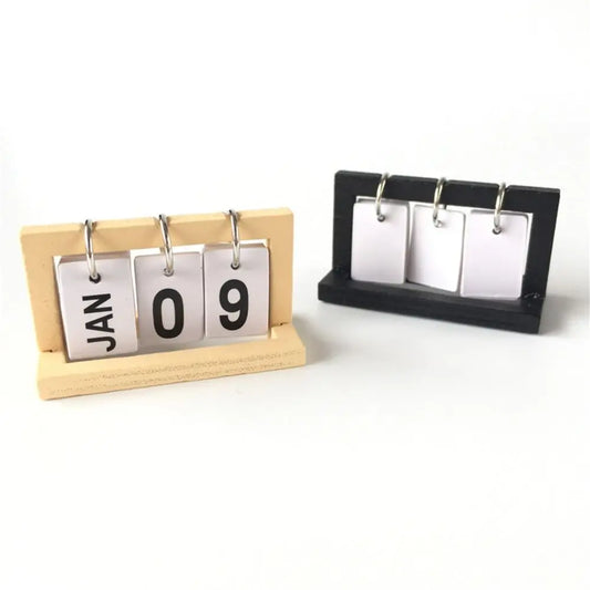 Mini Standing Calendar Office Desk Decor Mini Home aesthetics