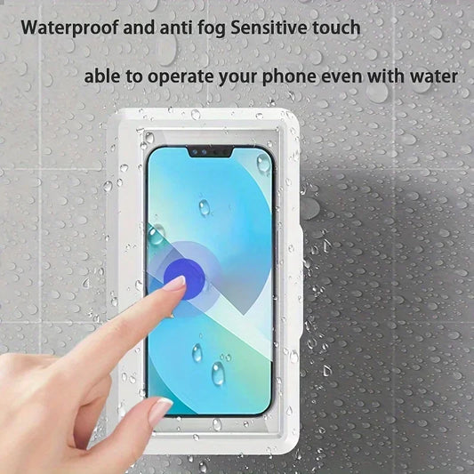 360 Rotation Waterproof and Anti-fog Mobile Phone Case for Bathroom Shower Phone Holder Waterproof