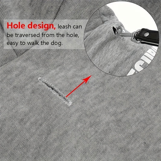 Warm Fleece Dog & Cat Sweater with Hoodie