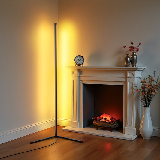 1-2 pack Corner Smart RGB LED Floor Lamp with App And Remote Control