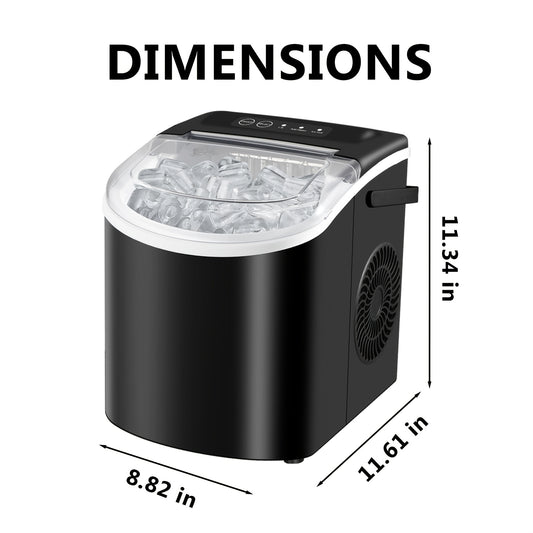 26lb/24h Desktop Ice Maker US Plug