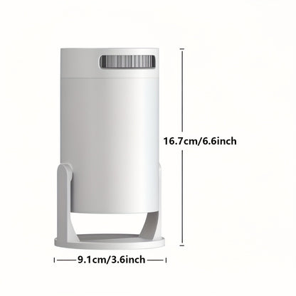 High-Definition, Fast Focus 180° Rotation Projector Compatible with Mobile Phones, Tablets and Computers