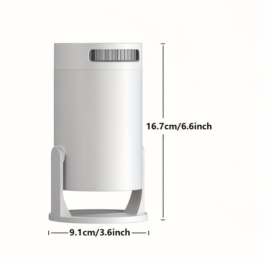 High-Definition, Fast Focus 180° Rotation Projector Compatible with Mobile Phones, Tablets and Computers